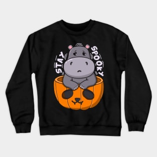 Stay Spooky Hippo Crewneck Sweatshirt